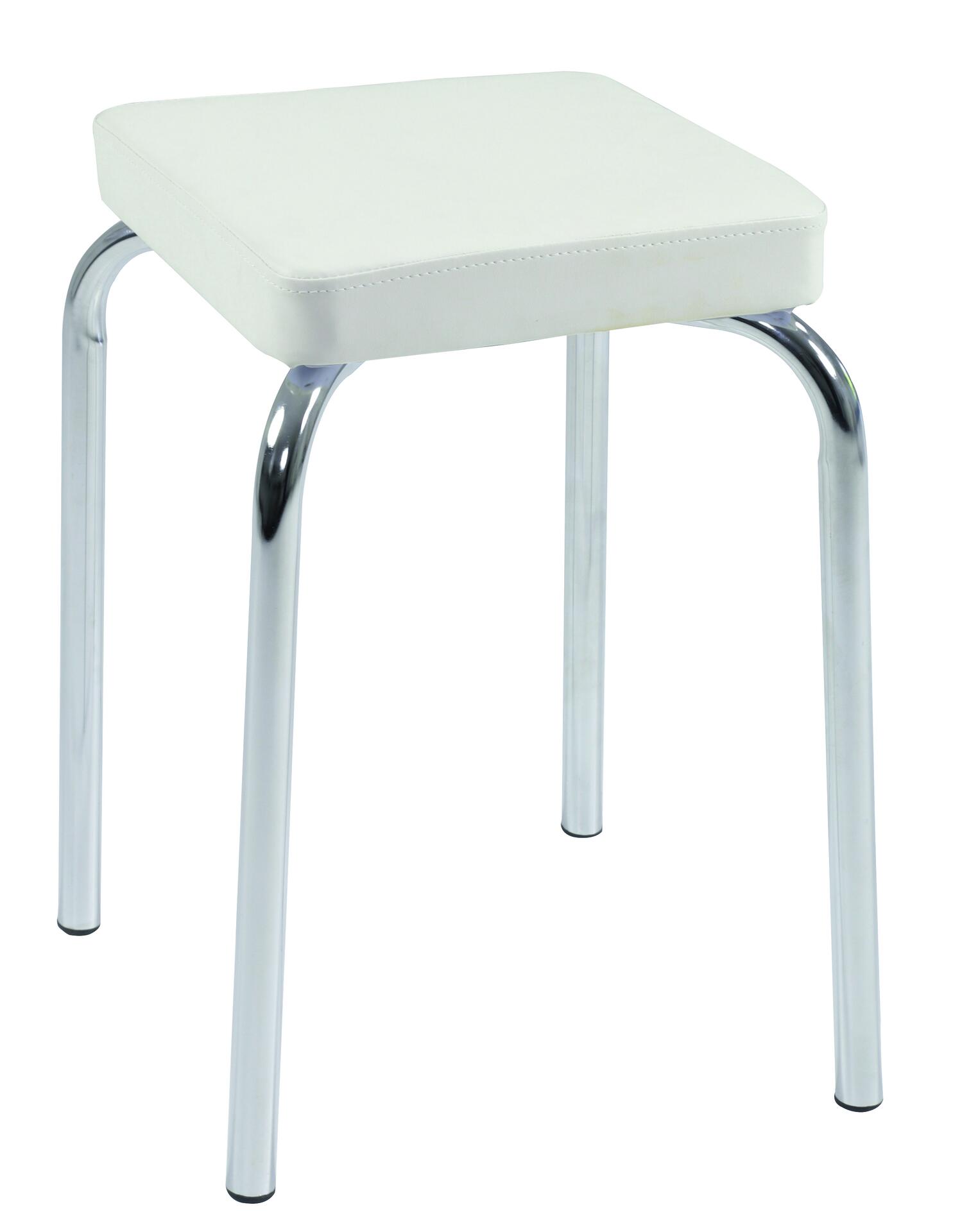 Stapelhocker Sandra weiß B/H/T: ca. 31x46x31 cm