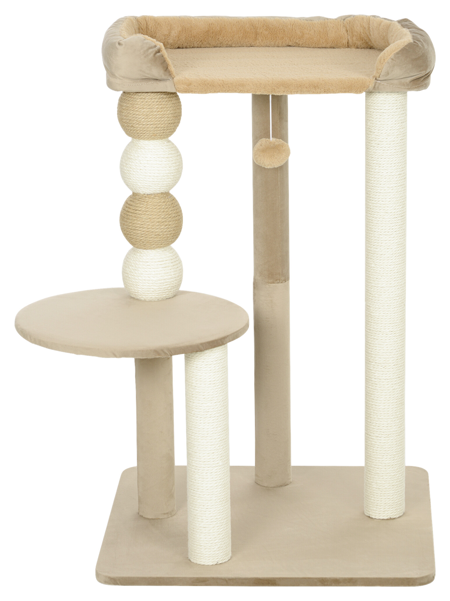 PawHut Kratzbaum kaffee Spanplatte B/H/L: ca. 54x86x56 cm