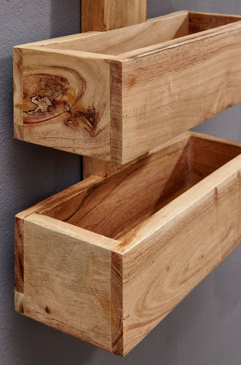 Zeitungsständer natur Akazie B/H/T: ca. 30x72x10 cm