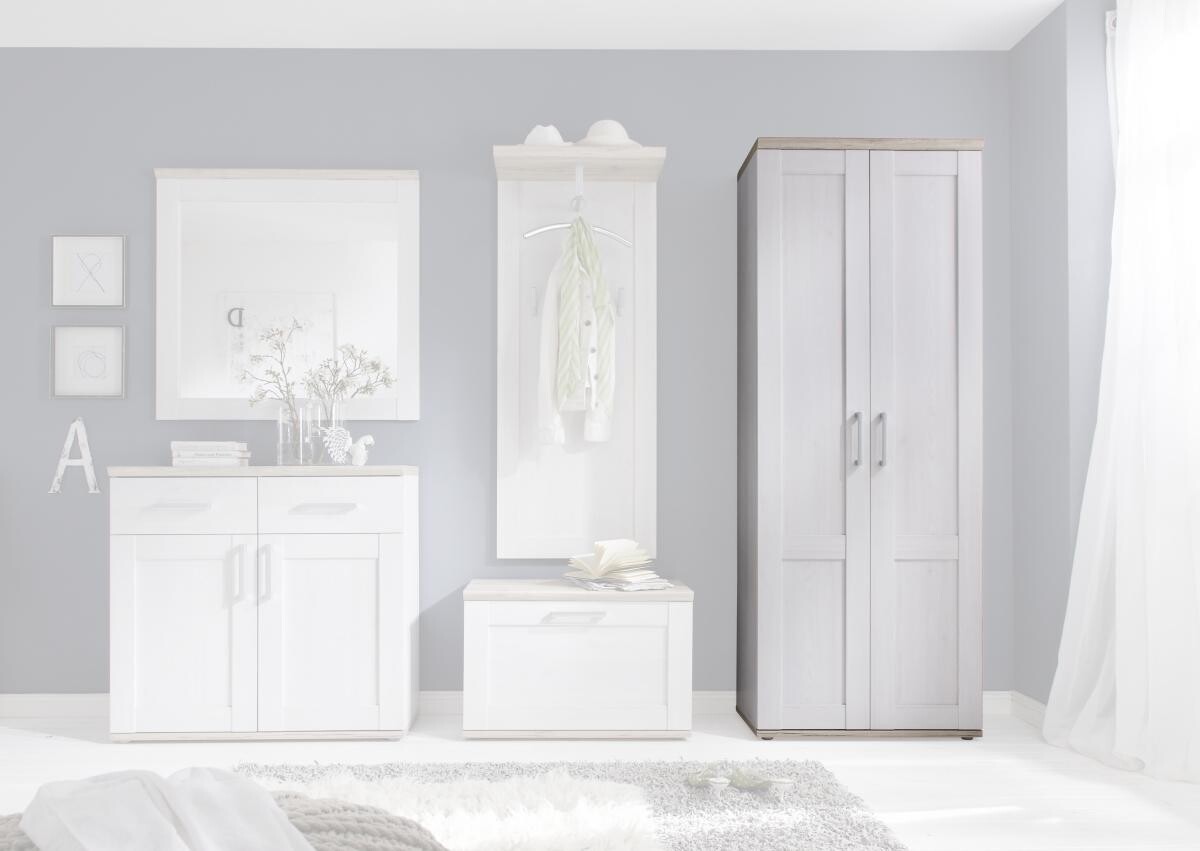 Garderobenschrank Romance Eiche San-Remo Nachbildung Sibiu Lärche Nachbildung B/H/T: ca. 76x201x39 cm