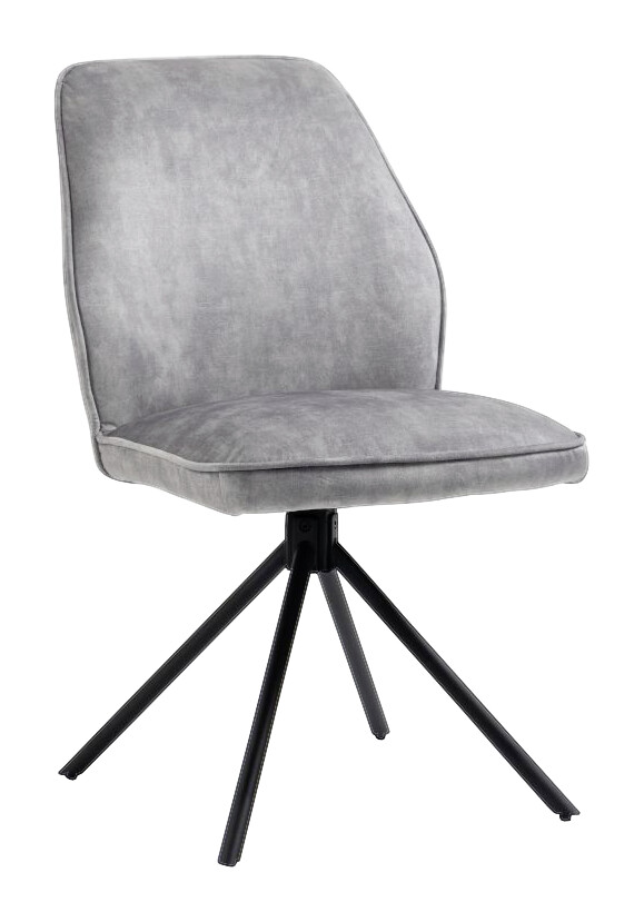 Stuhl Mailand grau Microfaser B/H/T: ca. 53x89x64 cm