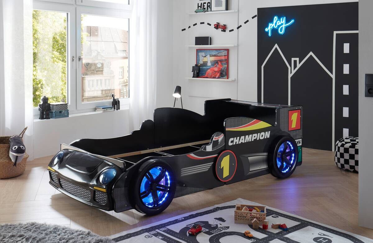 Autobett Rinum schwarz Liegefläche B/L: ca. 90x200 cm