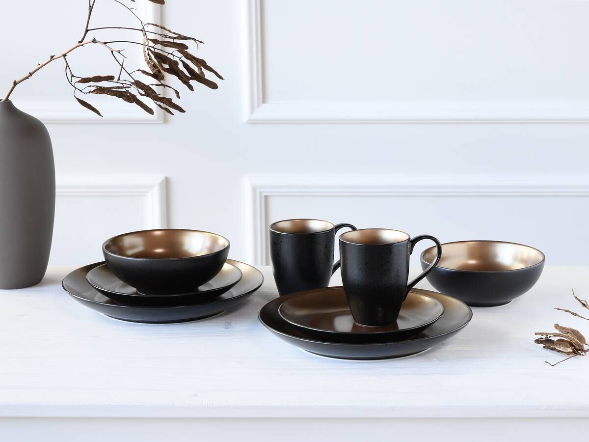 CreaTable Kombiservice Glamour gold Keramik