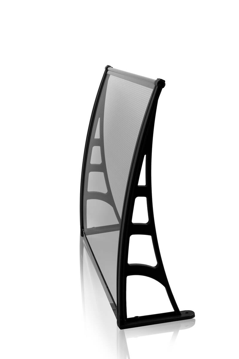 Brosplast Vordach transparent B/H/L: ca. 120x23x70 cm