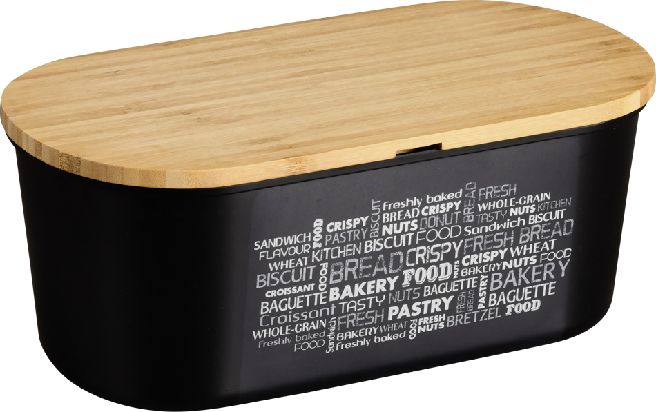 Kesper Brotbox schwarz Kunststoff B/H/L: ca. 20x14,5x34 cm