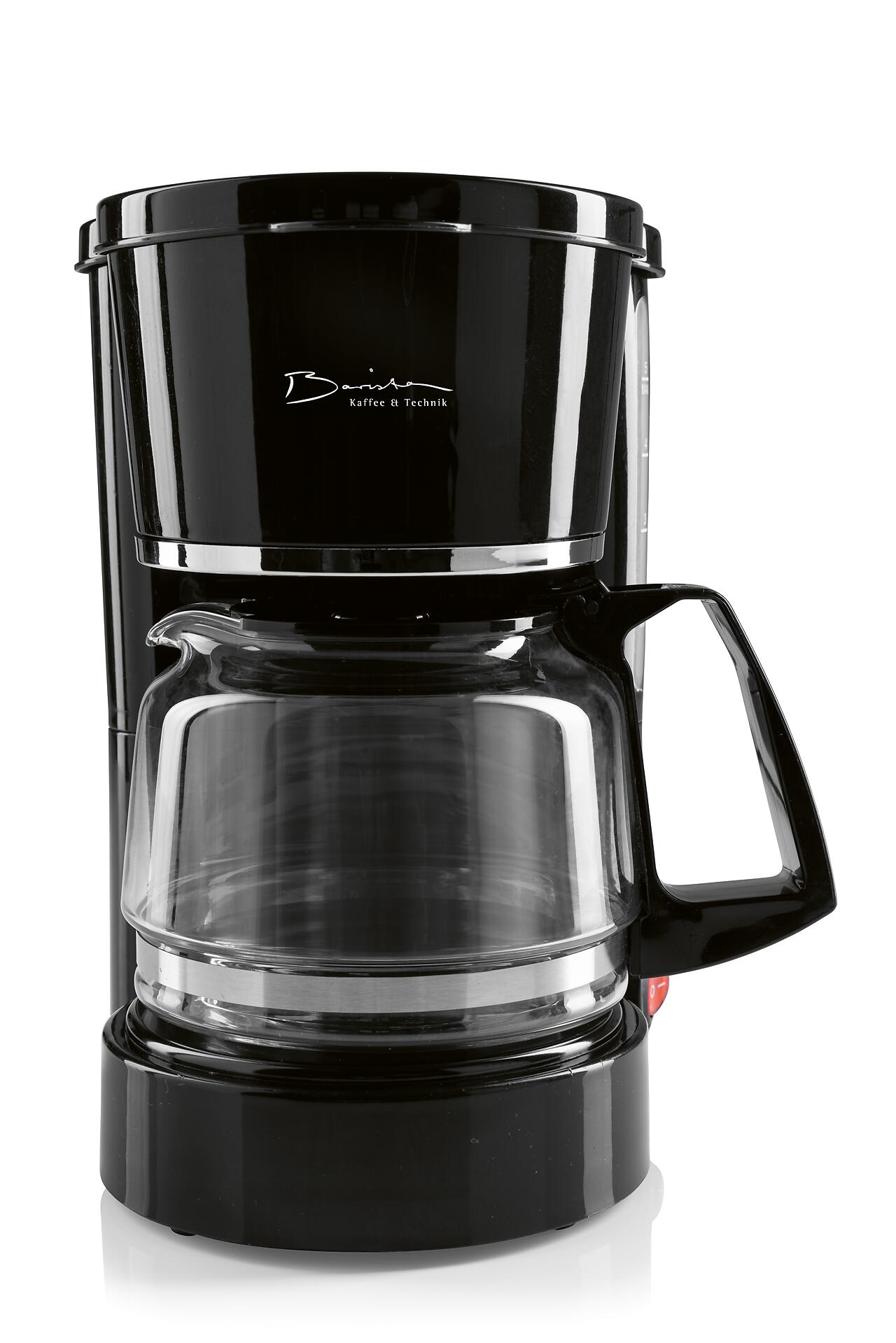 Barista Kaffeeautomat schwarz Kunststoff Glas B/H/L: ca. 20x23,5x15,5 cm