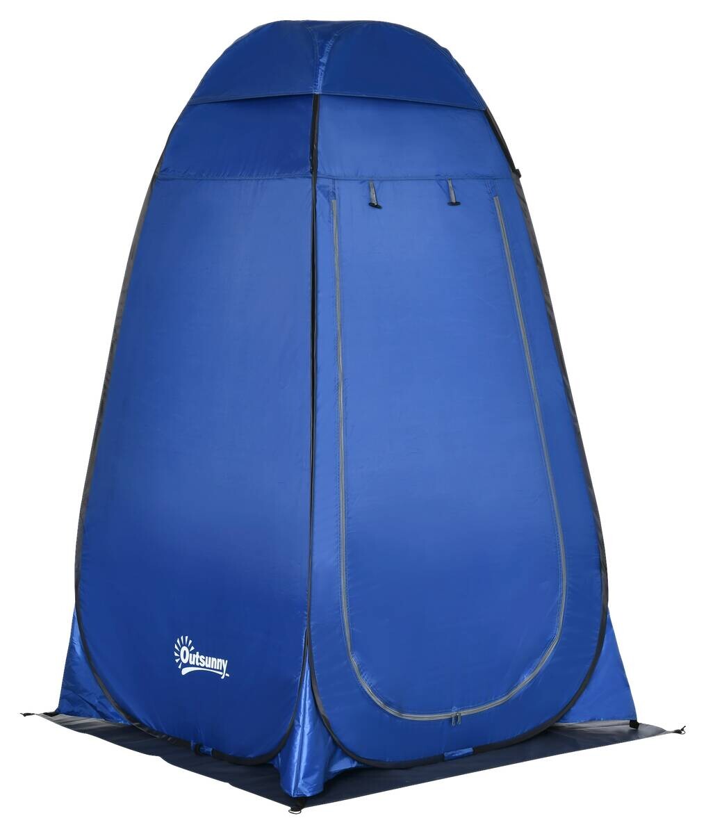 Outsunny Camping-Zubehör blau Polyester B/H/L: ca. 124x126x198 cm