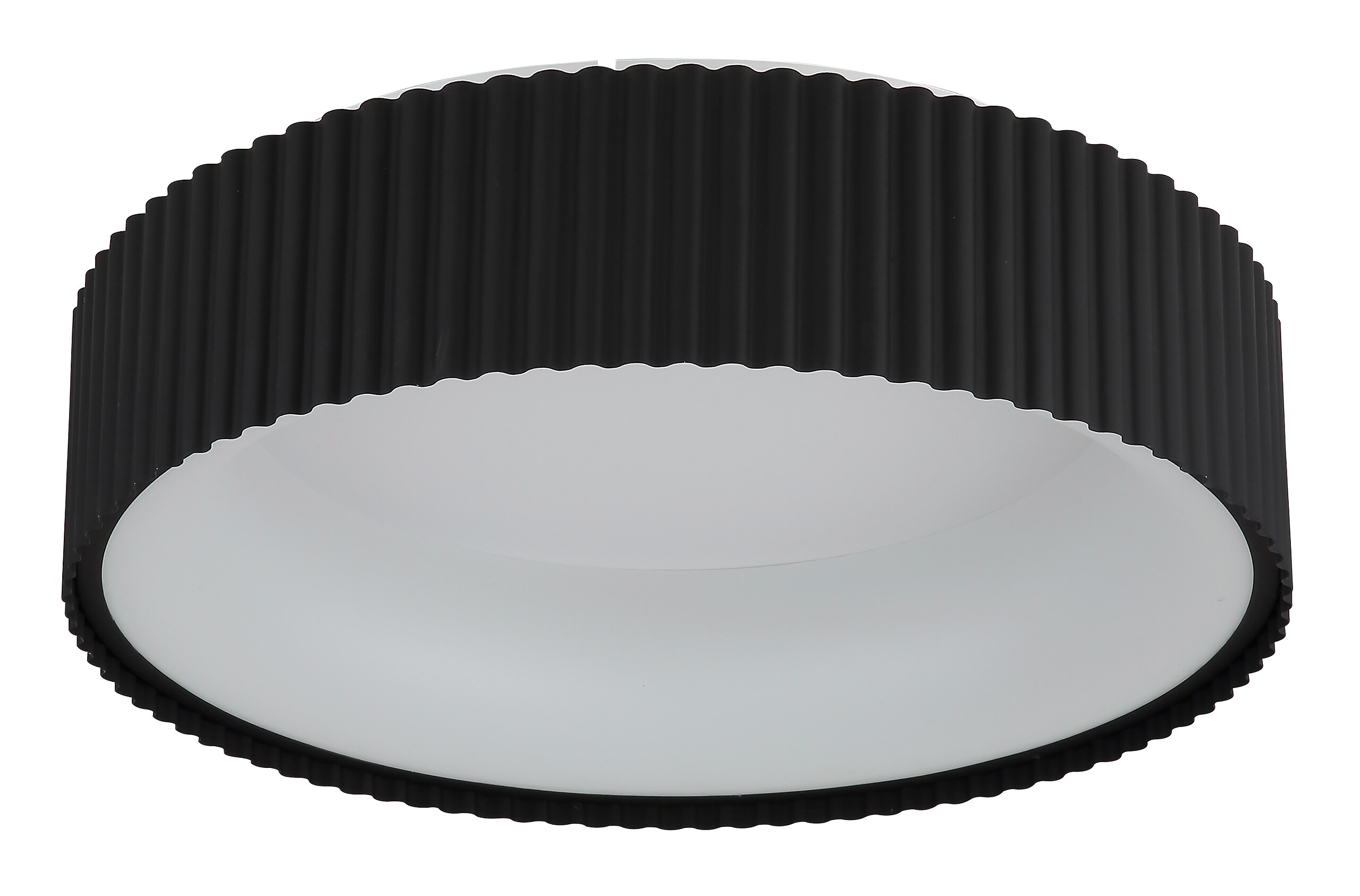 GLOBO LED-Deckenleuchte mattschwarz Opal weiß Acryl Metall H/D: ca. 13x46 cm 1 Brennstellen