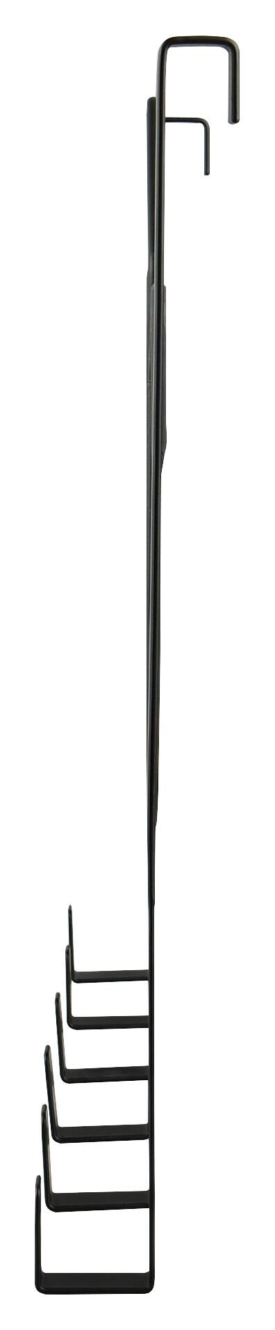 Türgarderobe Chalotte schwarz Metall B/H/T: ca. 48x33x2 cm