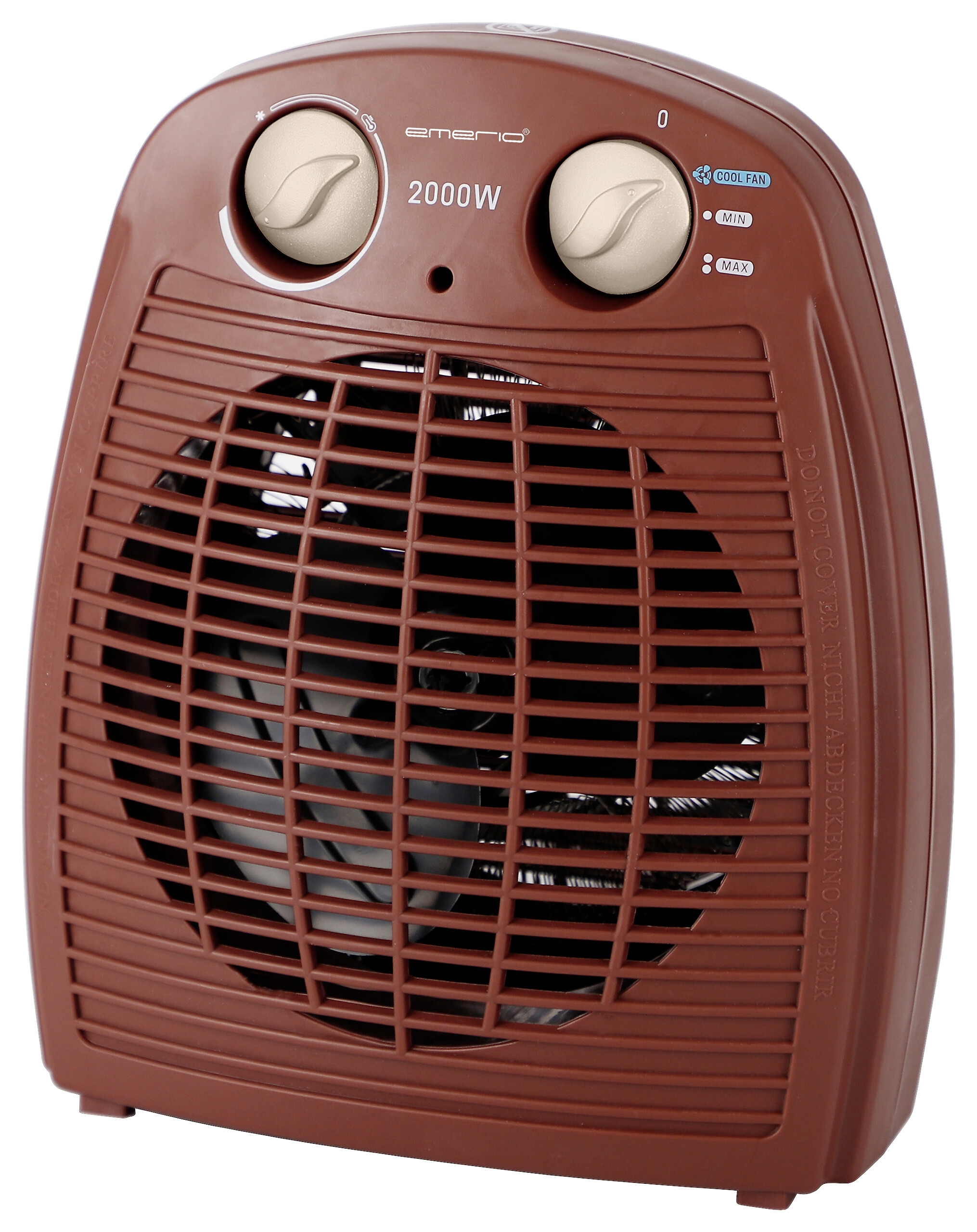 Heizlüfter rot Kunststoff B/H/L: ca. 13,4x26,5x22 cm ca. 2000 W