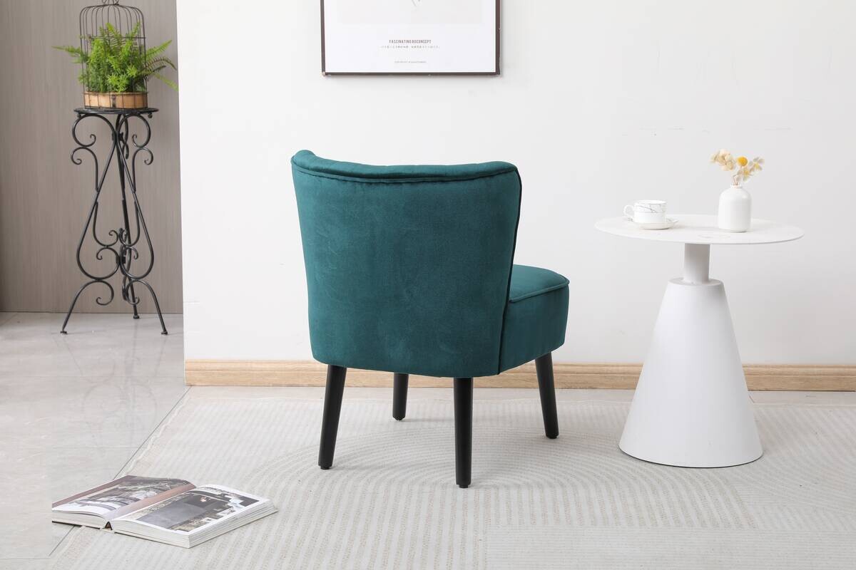 Sessel Emily grün Microfaser B/H/T: ca. 57x76x72 cm