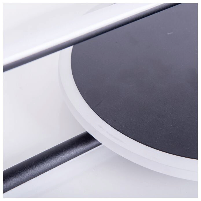 Näve Leuchten LED Deckenleuchte NV1384822 schwarz Metall B/H/L: ca. 54x13x54 cm null 1 Brennstellen