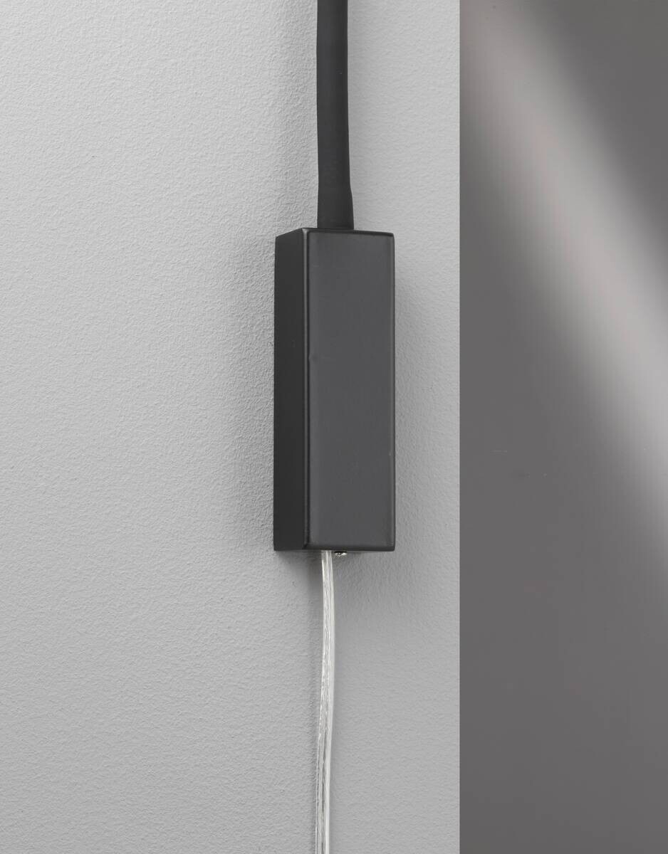 Fischer & Honsel LED-Wandspot 30170 schwarz Metall B/H/T: ca. 4x61x4 cm 1 Brennstellen