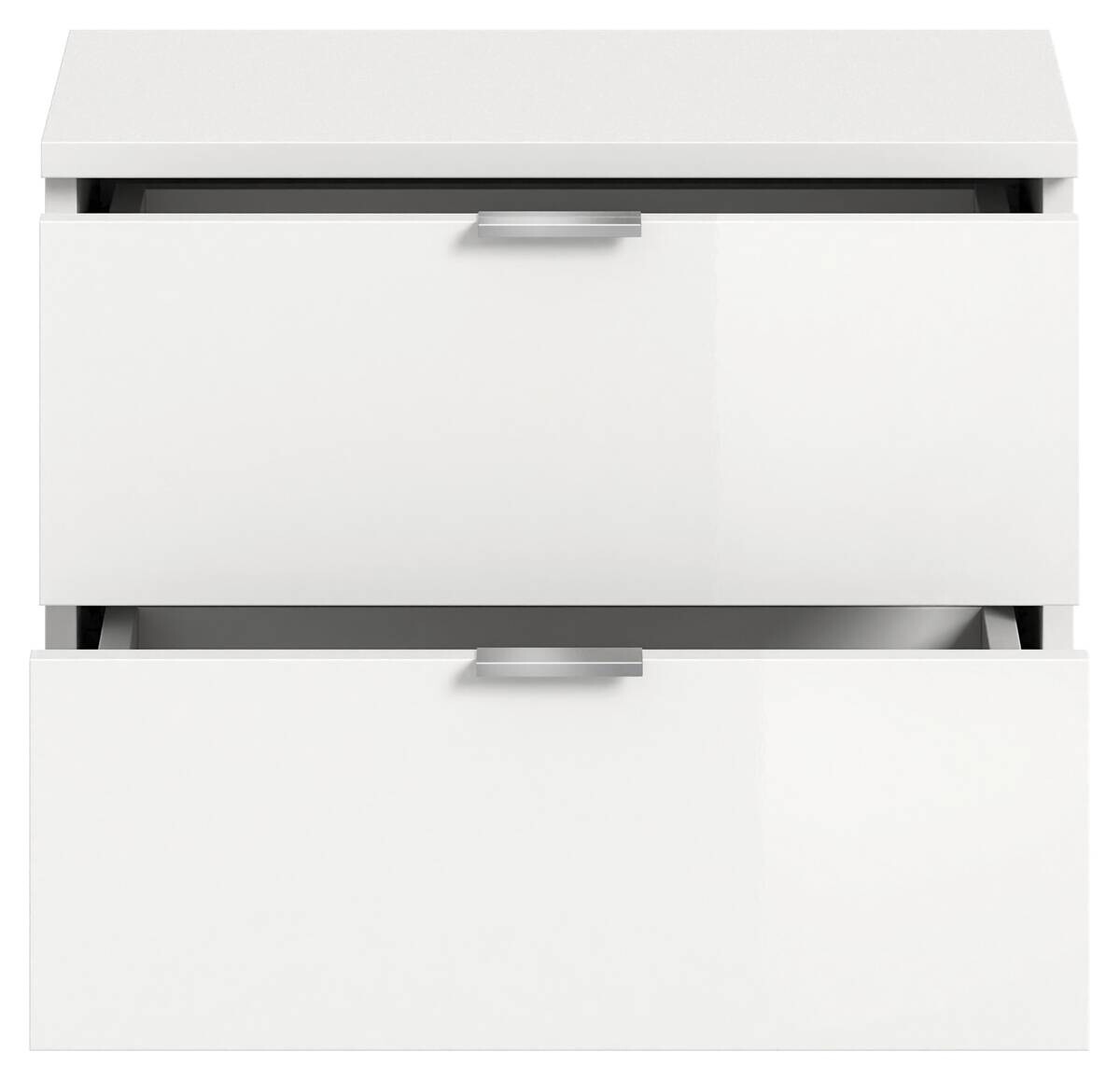 Sitzbank PROJEKT X weiß weiß Hochglanz B/H/T: ca. 52x42x37 cm