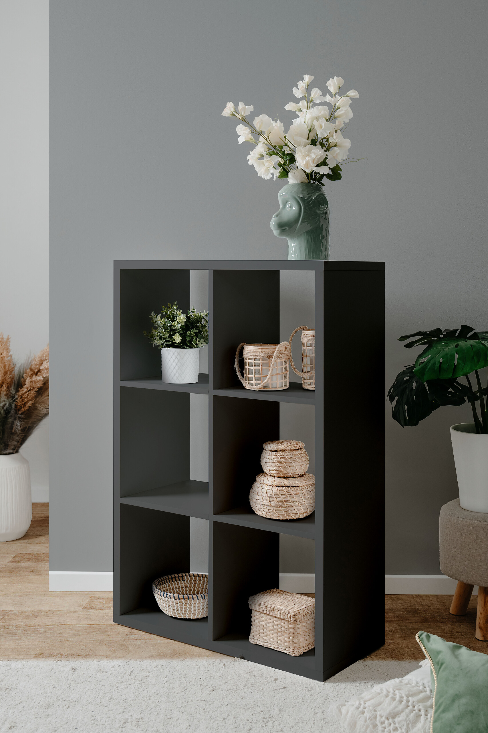 Raumteiler Max anthrazit B/H/T: ca. 73x107x33 cm