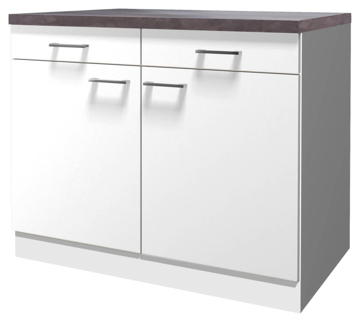 Unterschrank Lucca weiß matt B/H/T: ca. 100x85x60 cm