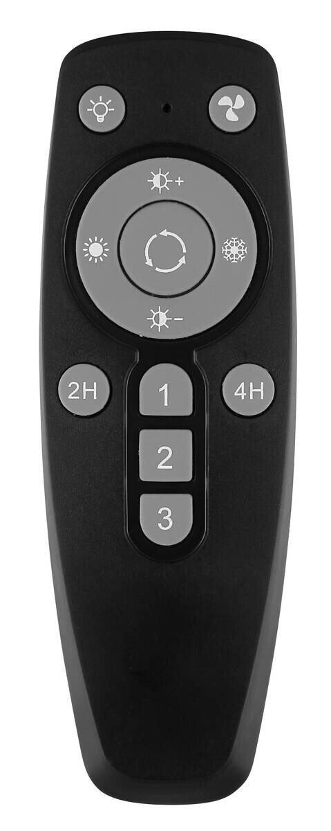 GLOBO Deckenventilator schwarz Opal Rauch H/D: ca. 14,5x50 cm max. 40 W