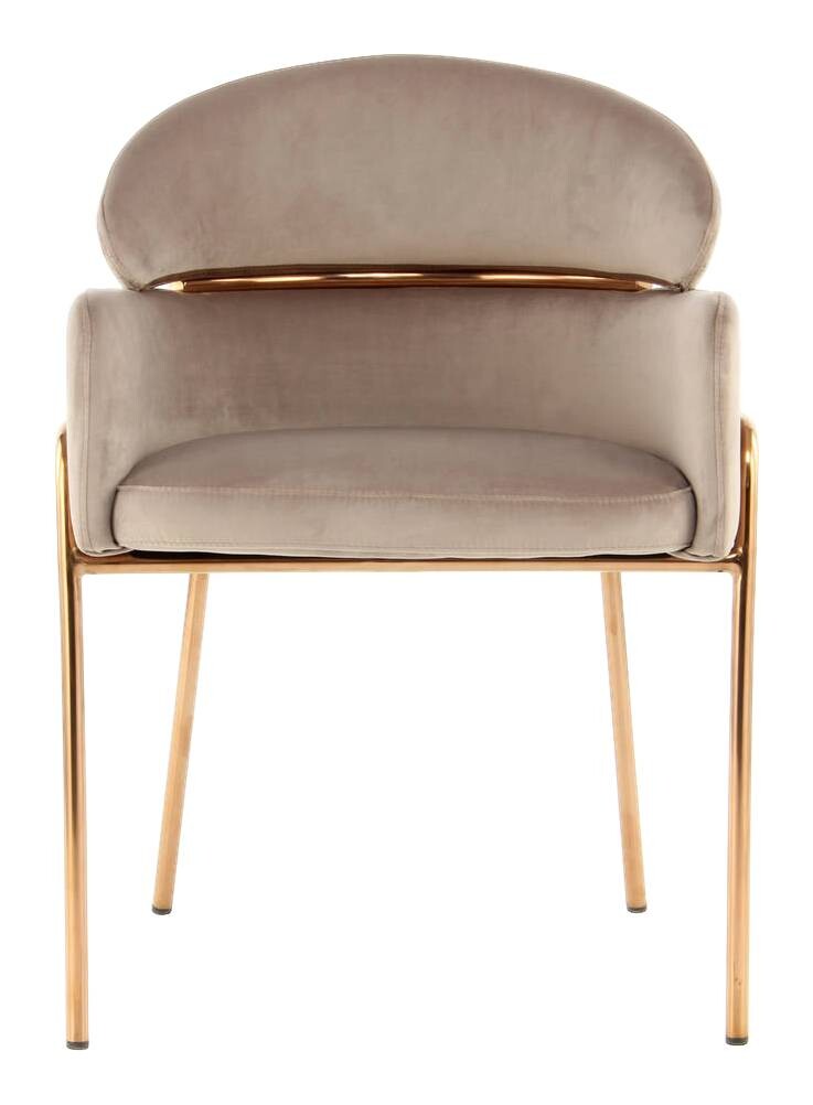 Stuhl Corey 100 taupe Microfaser B/H/T: ca. 58x79x57 cm