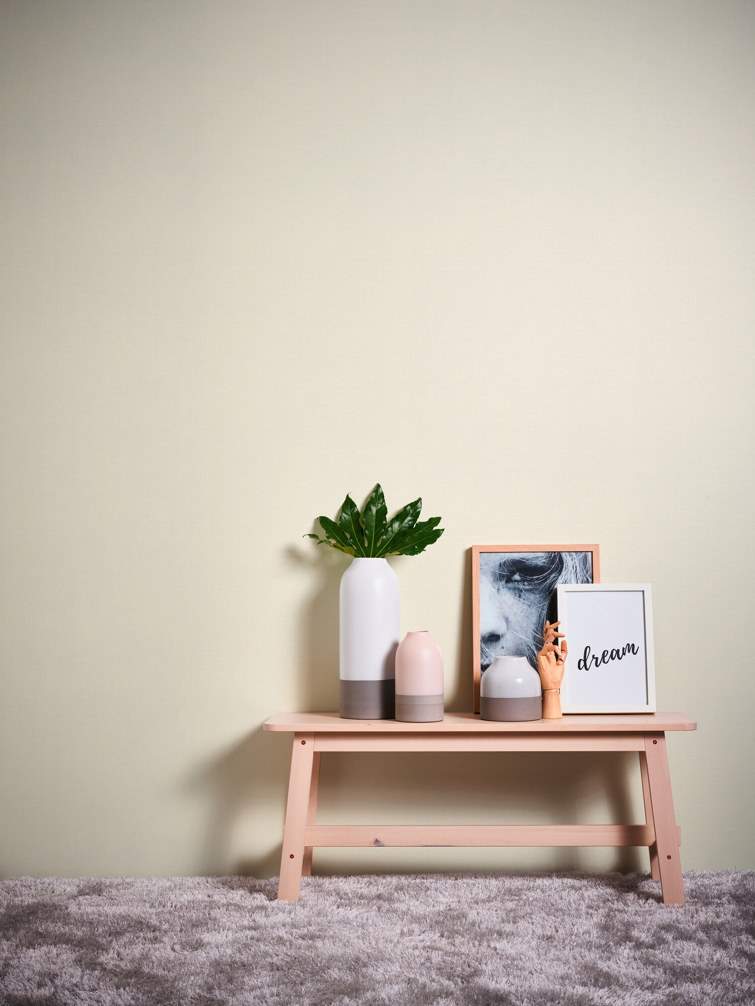 A.S.Creation Vliestapete creme B/H/D: ca. 53x1005x8,7 cm