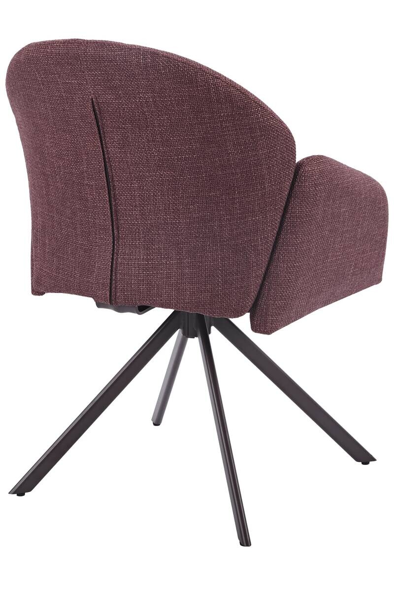 Drehstuhl Holly beere Microfaser Webstoff B/H/T: ca. 57x84x61 cm