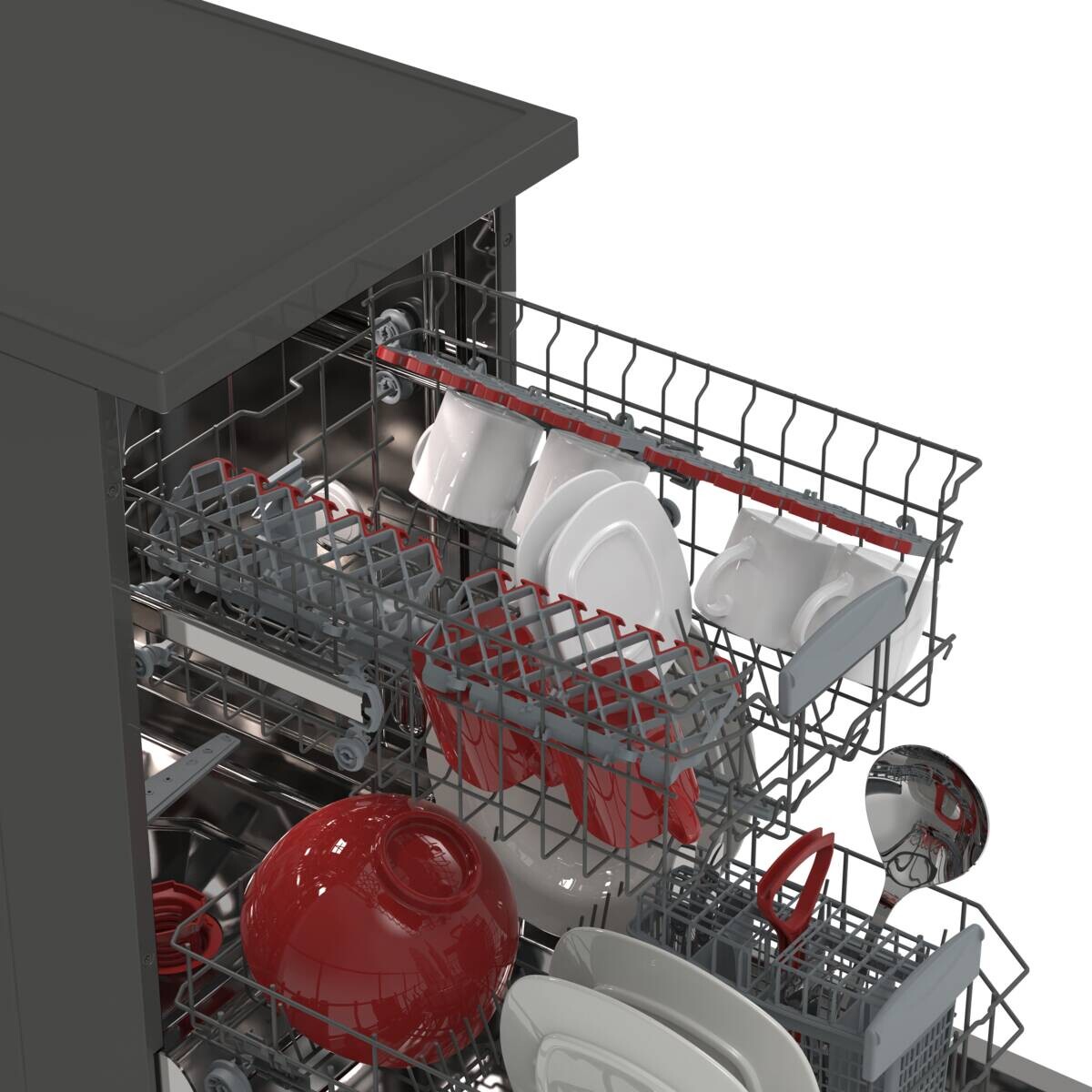 Sharp Geschirrspüler schwarz B/H/T: ca. 44,8x85x59,8 cm