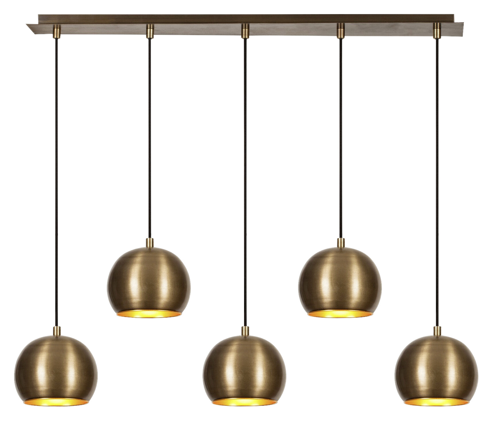 Opviq Pendelleuchte Sivani B/H/T/L: ca. 15x108x15x85 cm E27 5 Brennstellen