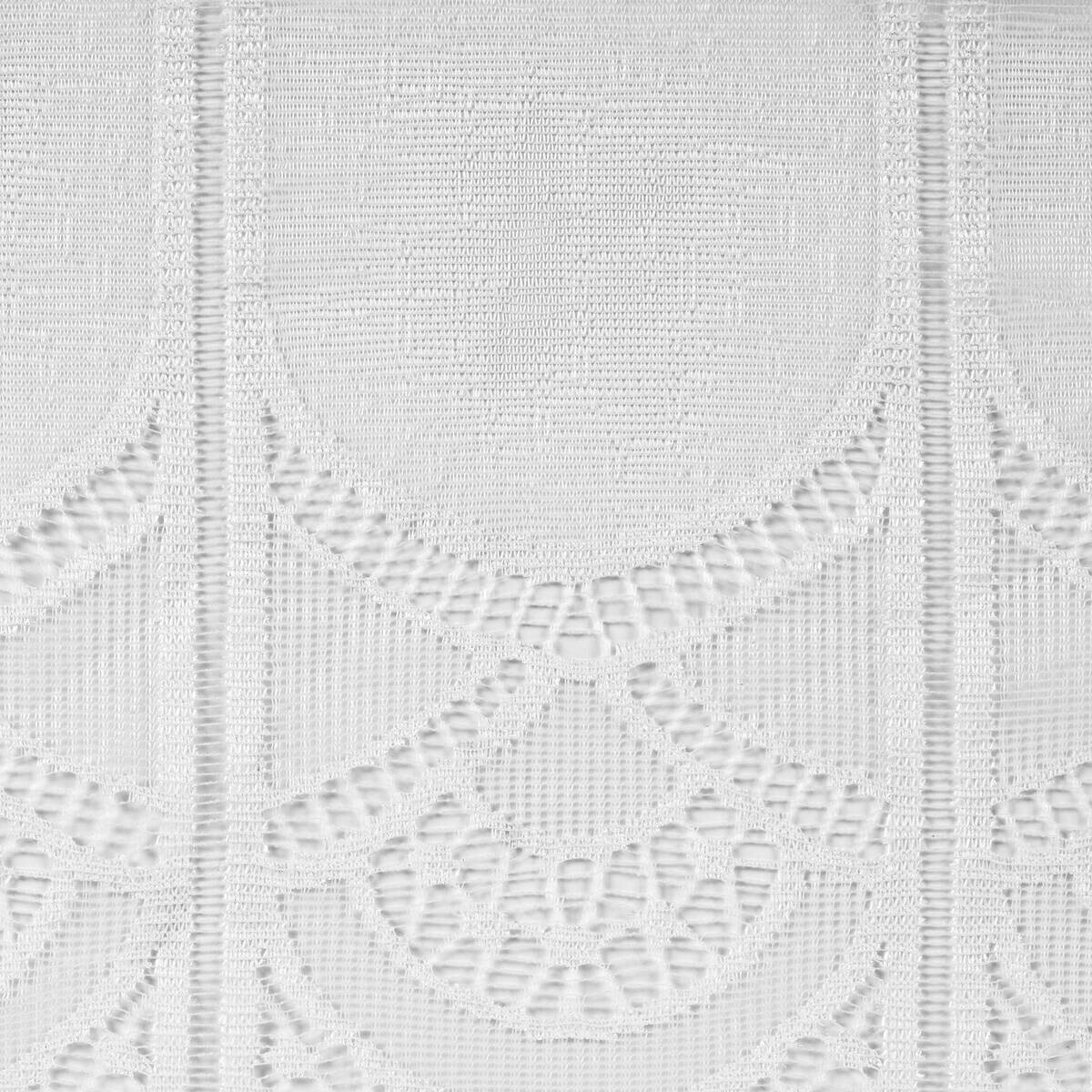 Scheibengardinen-Meterware Jengen weiß H: ca. 50 cm