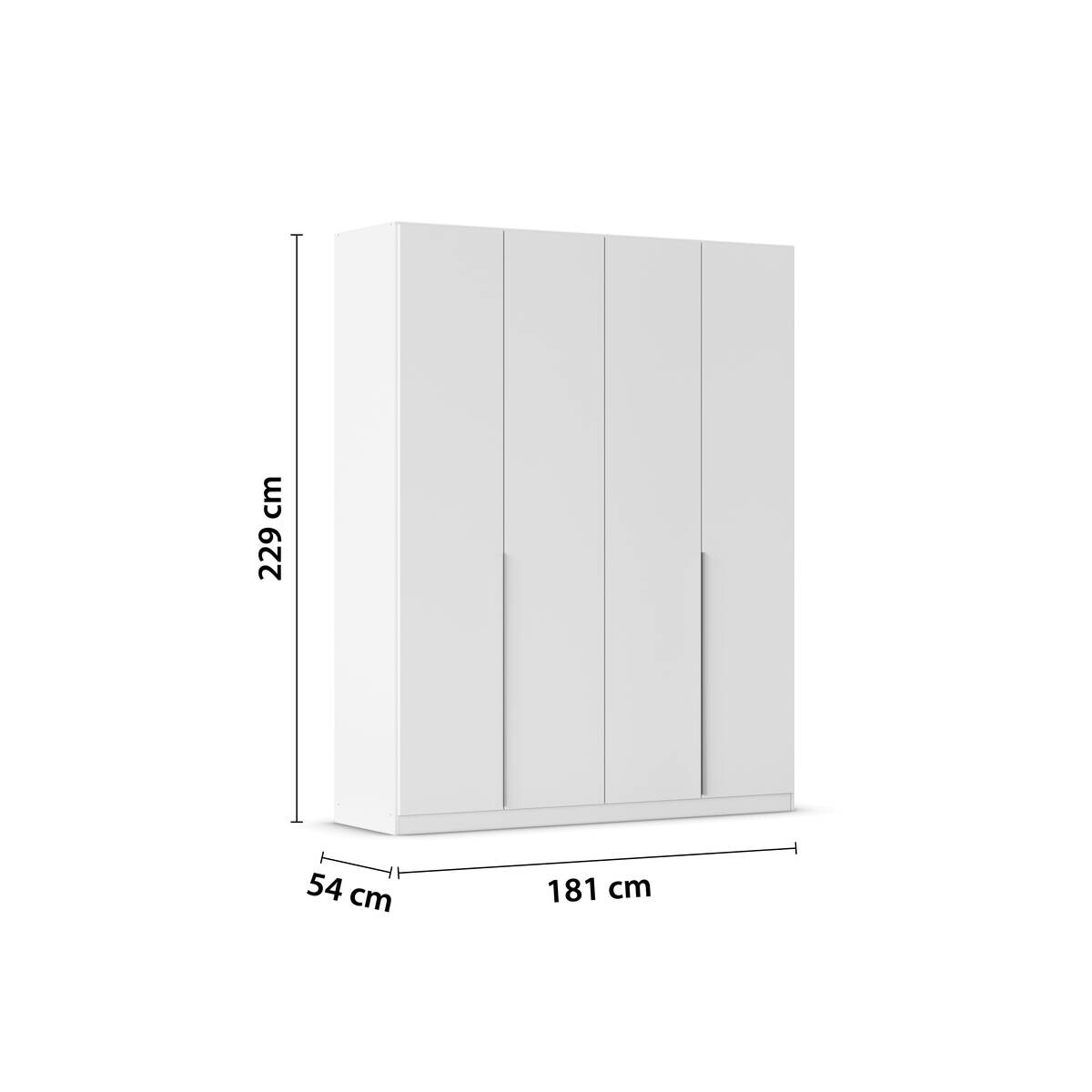 Kleiderschrank Alabama Alpinweiß B/H/T: ca. 181x229x54 cm Kleiderschrank Alabama Alpinweiß B/H/T: ca. 181x229x54 cm