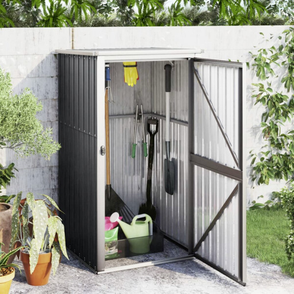 vidaXL Geräteschuppen anthrazit B/H/T: ca. 88x161x89 cm