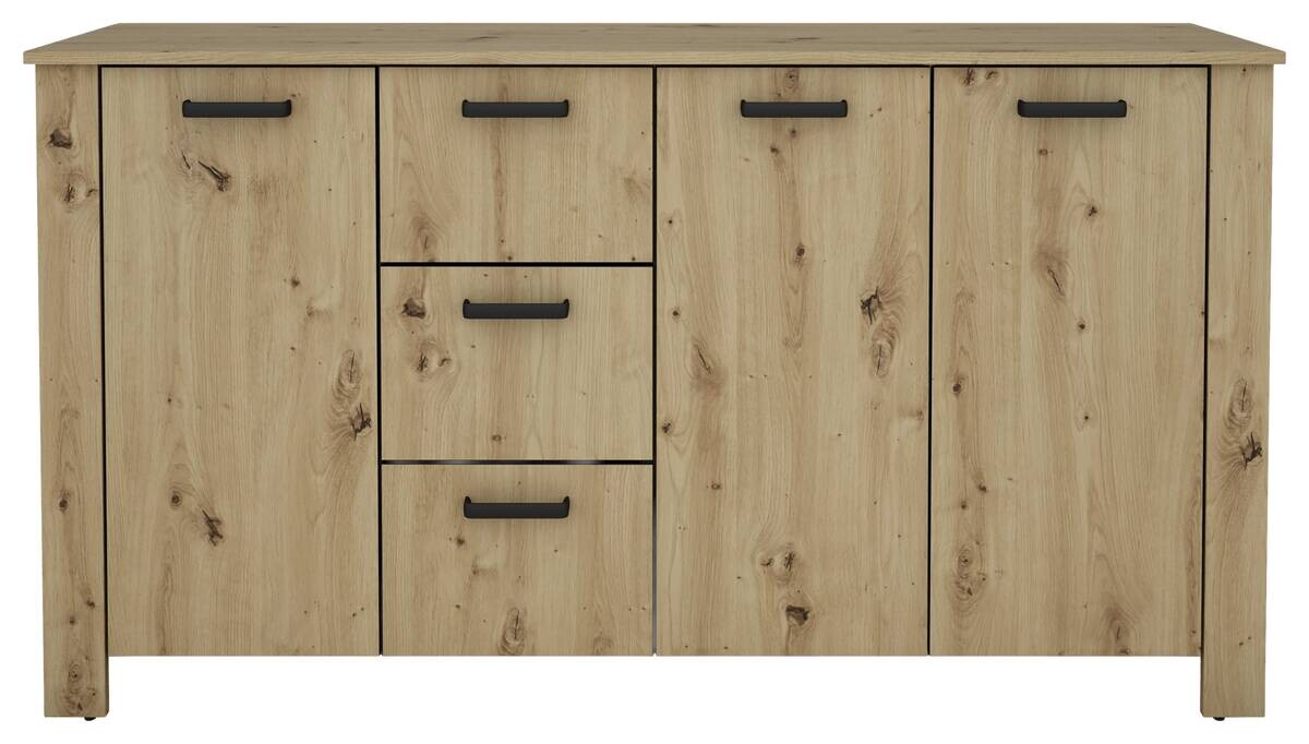 Sideboard FARO Eiche schwarz B/H/T: ca. 160x84x40 cm