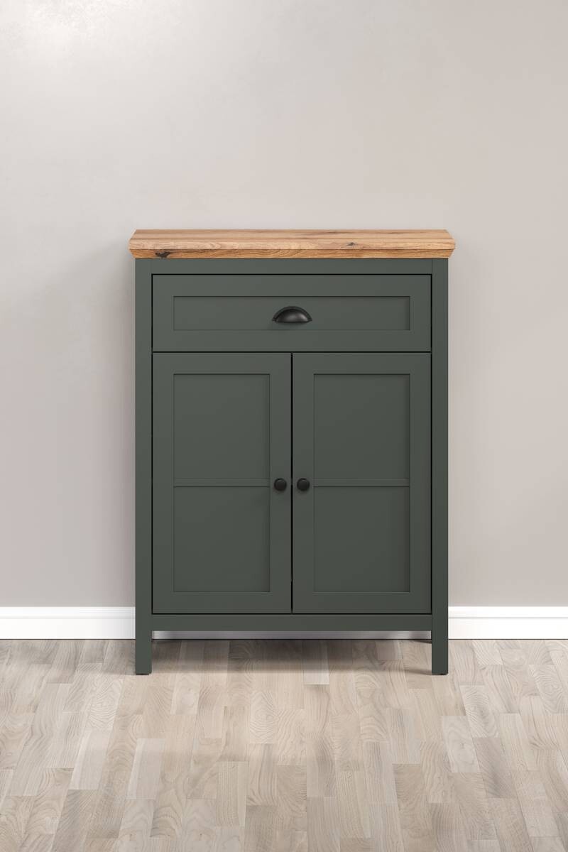 Kommode Stanton tannengrün Eiche Evoke Coast Nachbildung B/H/T: ca. 77x102x39 cm