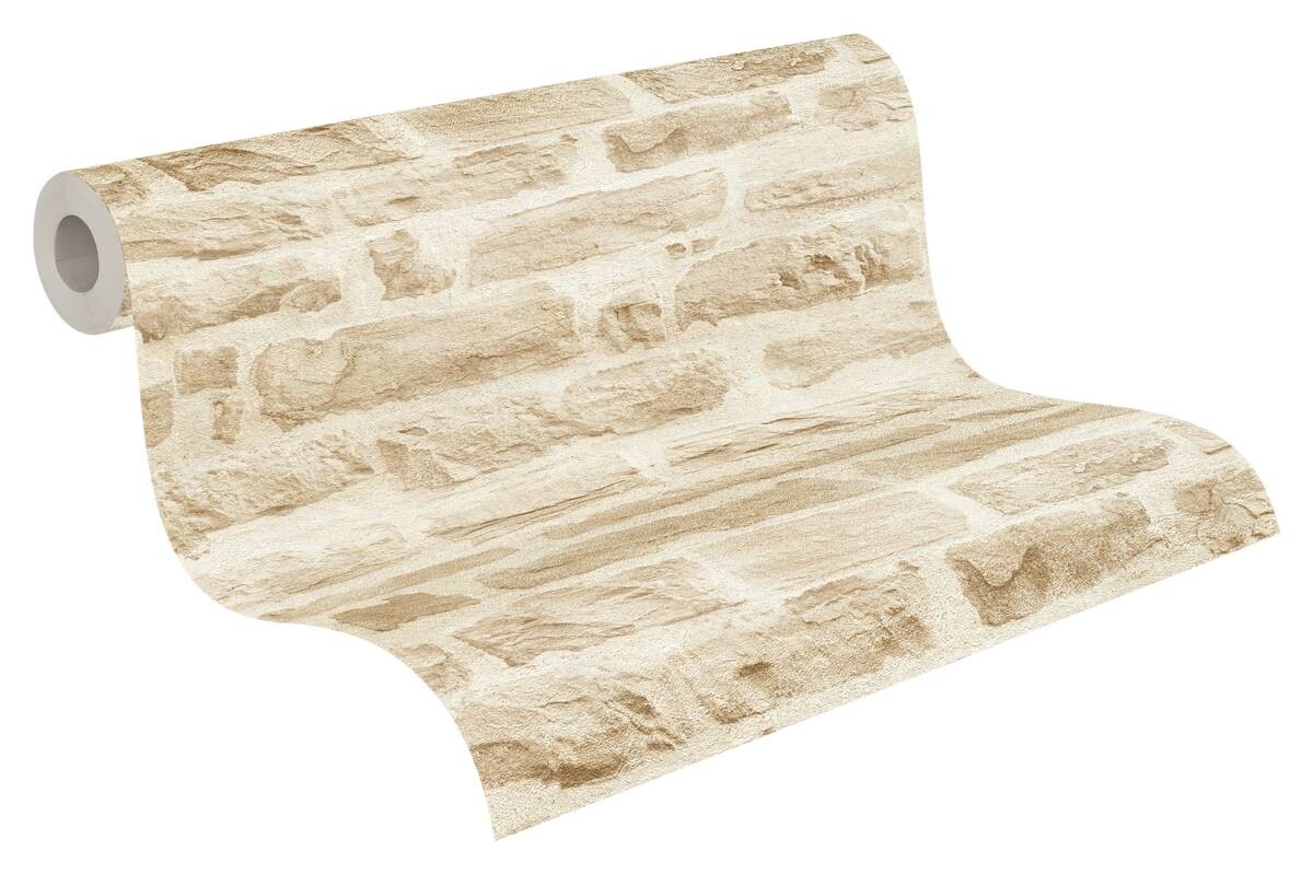 A.S.Creation Vliestapete Best of Wood`n Stone 2nd Edition Steine beige creme B/L: ca. 53x1005 cm