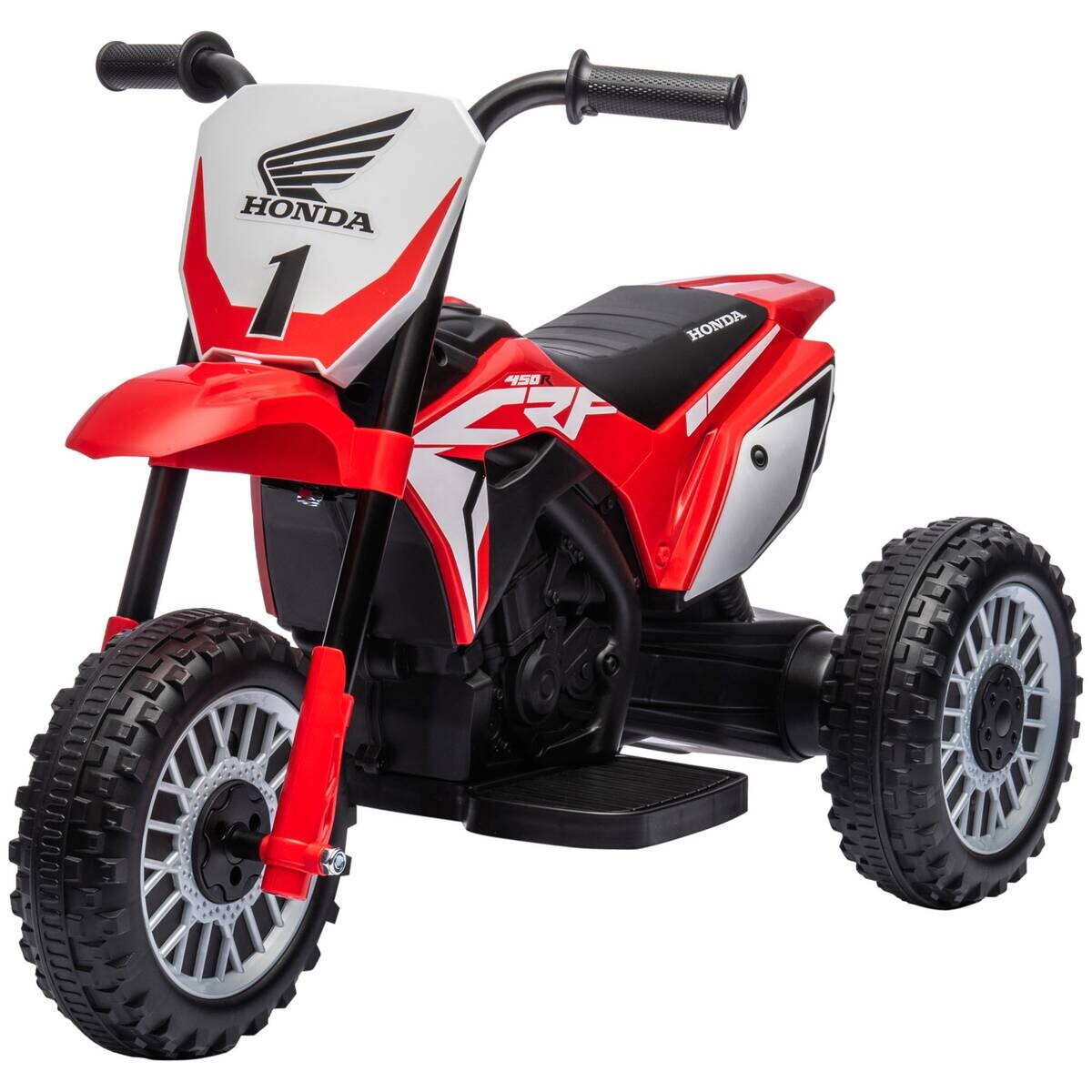 HOMCOM Kinder-Elektromotorrad rot B/H/L: ca. 40,5x43,5x71 cm