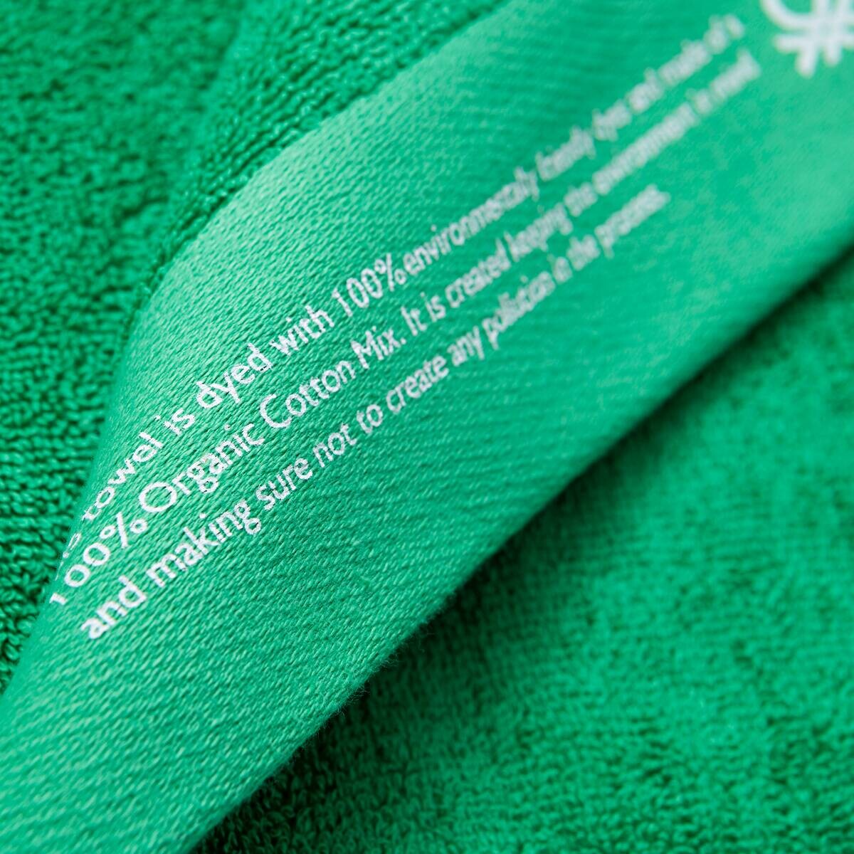 BENETTON Badetuch grün Baumwolle B/L: ca. 150x90 cm