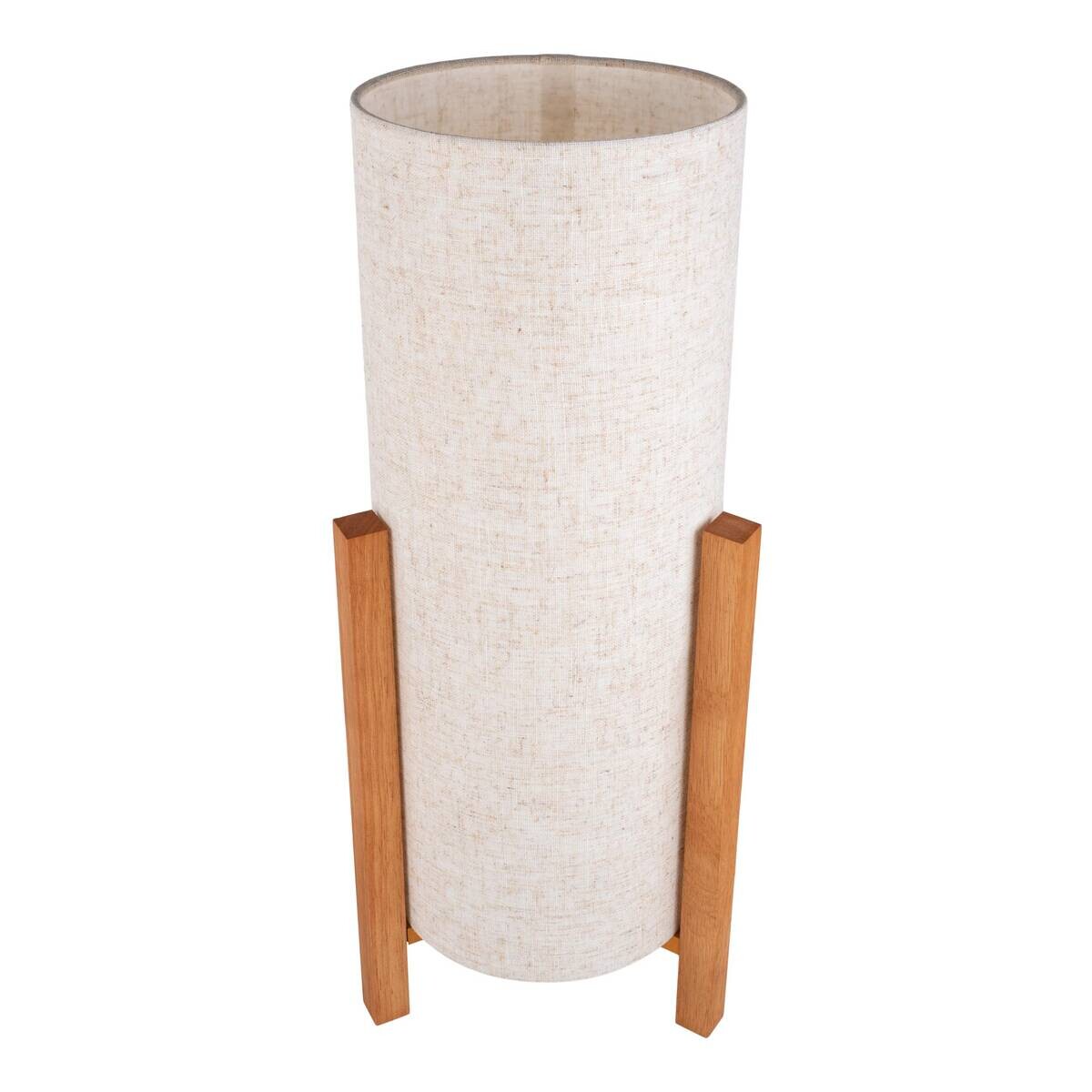 Näve Leuchten Tischleuchte 3193927 natur Textil B/H/T: ca. 22x52x22 cm E27 1 Brennstellen