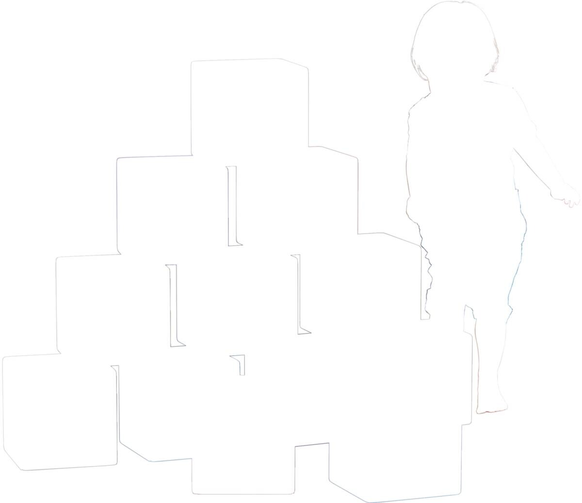 HOMCOM Softbausteine B/H/L: ca. 20x20x20 cm