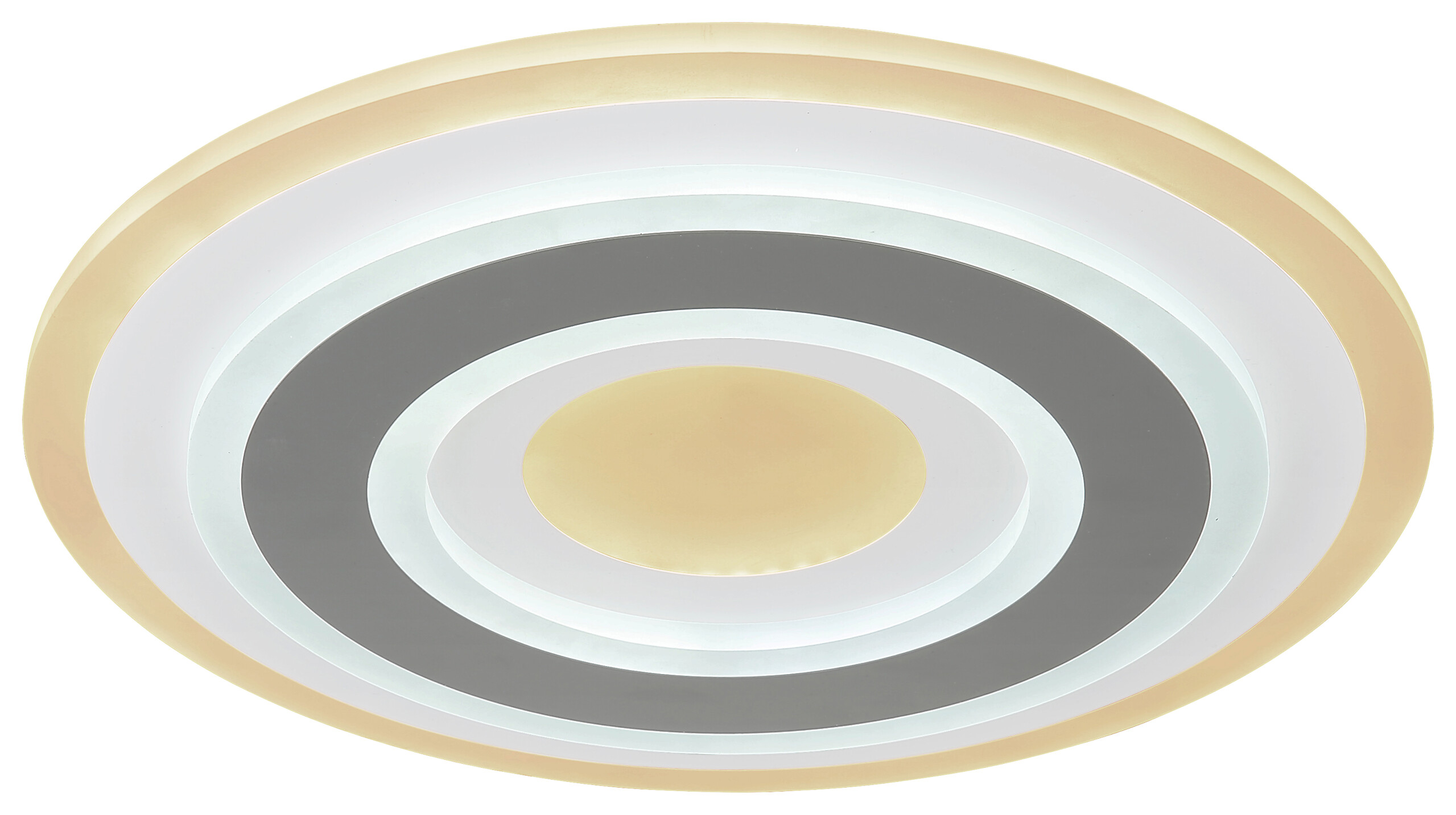 GLOBO Deckenleuchte Sabatino Opal weiß anthrazit Acryl Metall H/D: ca. 5,5x38 cm