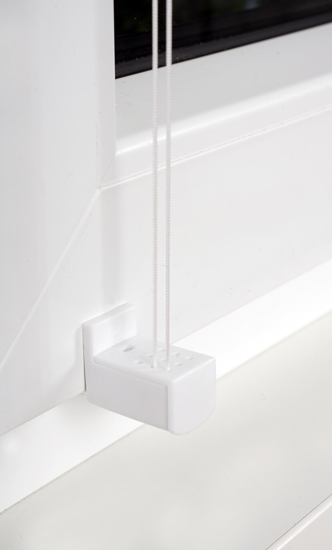 Hochwertiges Klemmplissee weiß B/L: ca. 95x130 cm