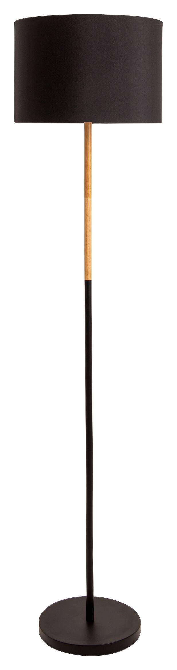 Näve Leuchten Stehleuchte Tessile 2088022 schwarz Metall Textil Kunststoff B/H/T: ca. 36x150x36 cm 1 Brennstellen