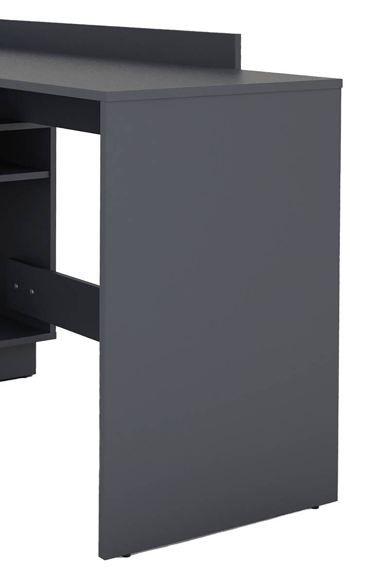 Eckschreibtisch BELFAST anthrazit B/H/T: ca. 129x83,5x105 cm