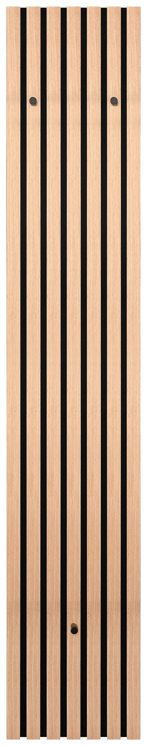 Wandgarderobe Grace Eiche Artisan Nachbildung schwarz B/H/T: ca. 25x160x7 cm Wandgarderobe Grace Eiche Artisan Nachbildung schwarz B/H/T: ca. 25x160x7 cm
