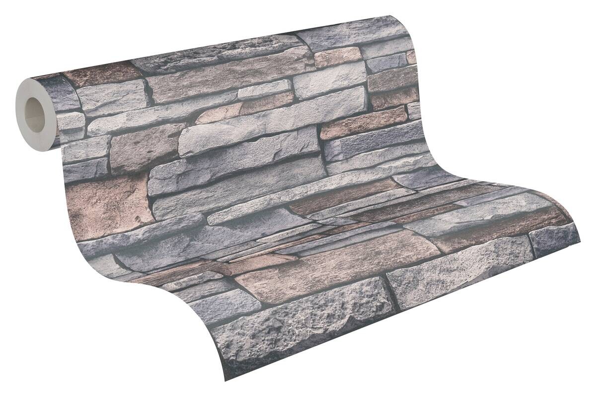 A.S.Creation Vliestapete beige braun B/H/D: ca. 53x1005x8,5 cm