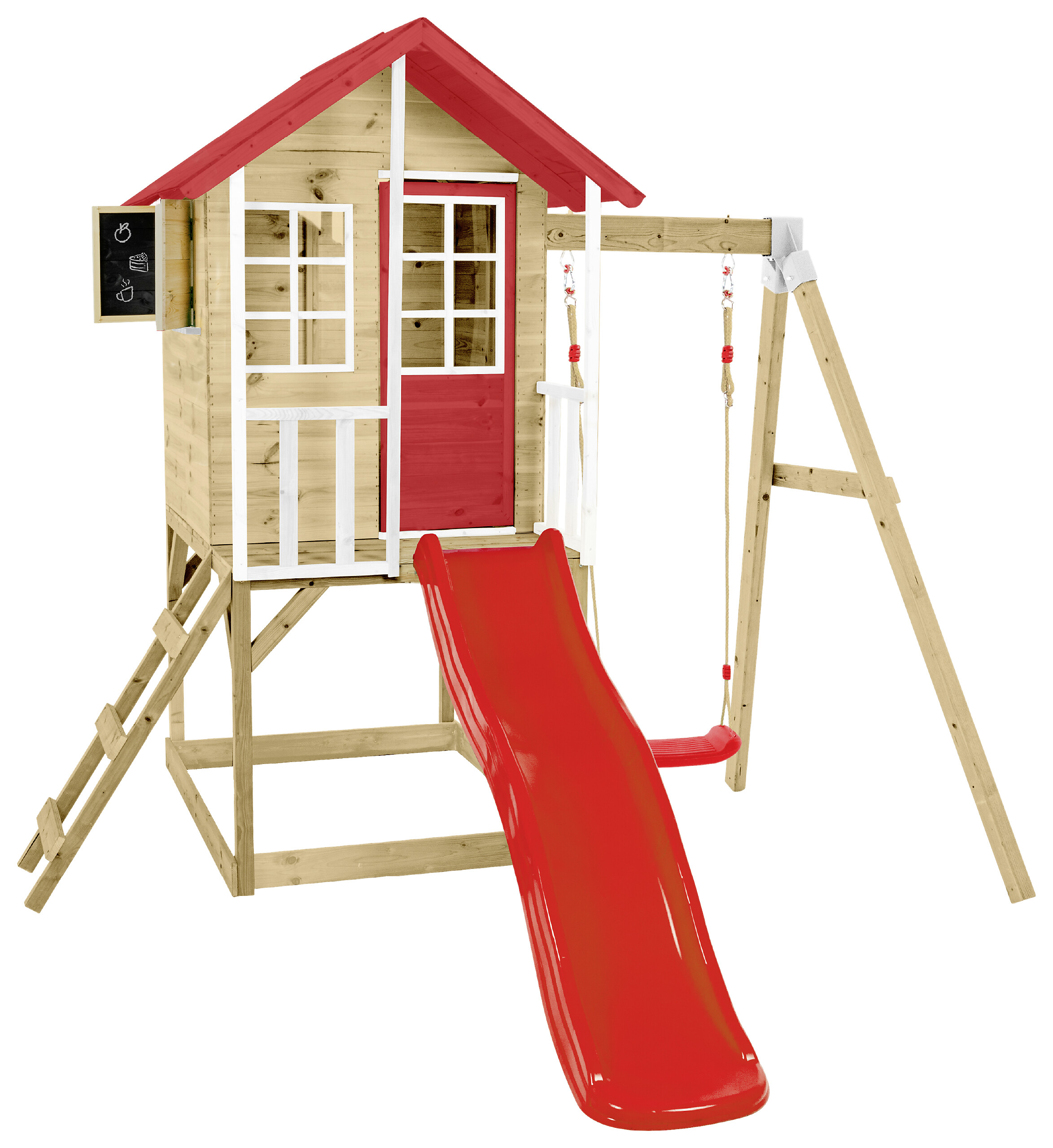 Zwerkules Spielhaus Lolla grau B/H/L: ca. 280x224x352 cm