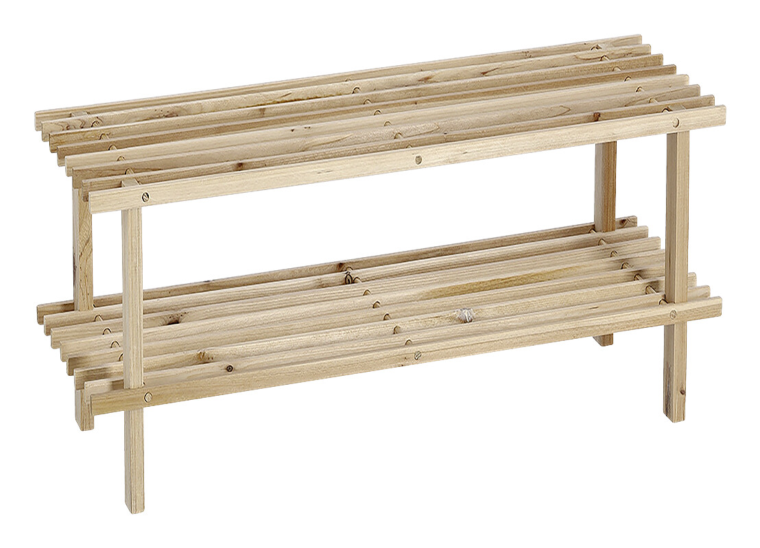 Zeller Schuhregal natur Kiefer B/H/T: ca. 80x30x26 cm Zeller Schuhregal natur Kiefer B/H/T: ca. 80x30x26 cm