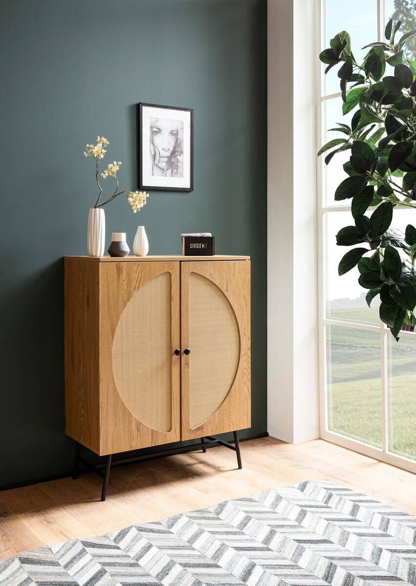 Sideboard natur Eiche Optik B/H/T: ca. 80x103x39 cm