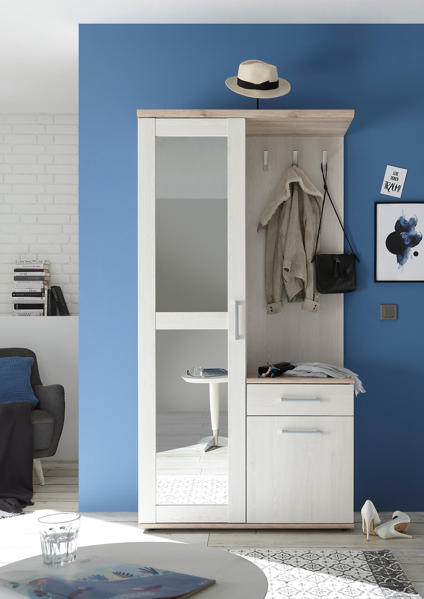 Garderobe Romance San-Remo Nachbildung Sibiu Lärche Nachbildung B/H/T: ca. 100x195x38 cm