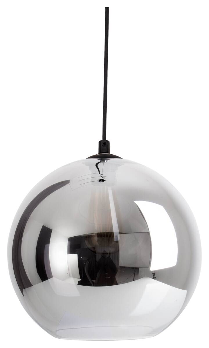 Näve Leuchten Pendelleuchte 6126797 anthrazit Metall Glas B/H/T: ca. 25x125x25 cm E27 1 Brennstellen