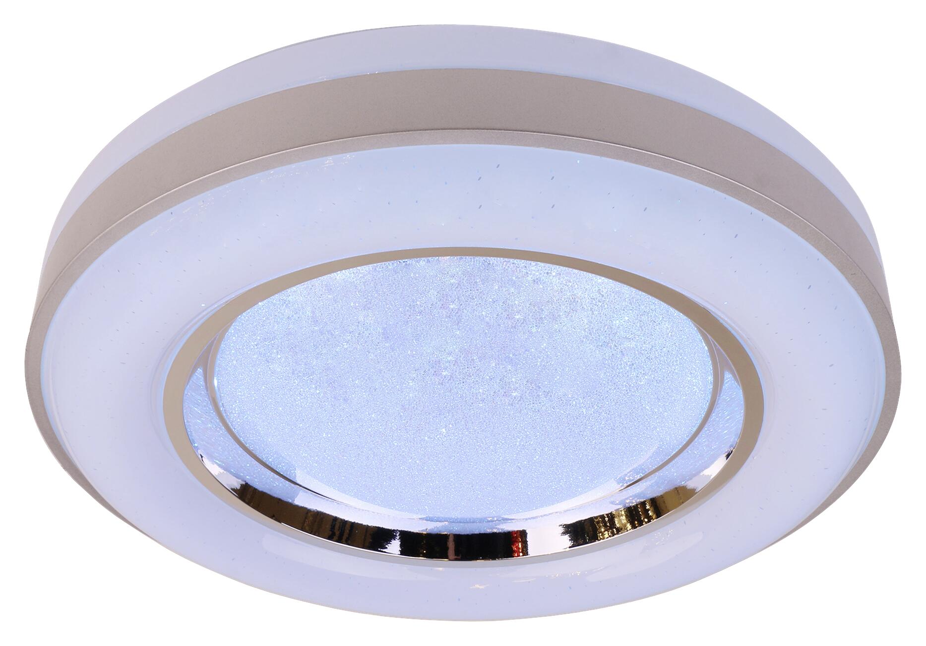 POCOline Deckenleuchte Younes weiß silber Metall Acryl D: ca. 48 cm