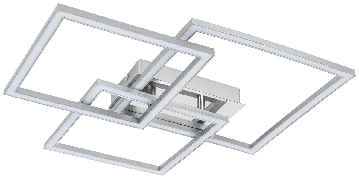 Nolo LED-Deckenleuchte Triple silber Kunststoff B/H/L: ca. 45x8x49,5 cm