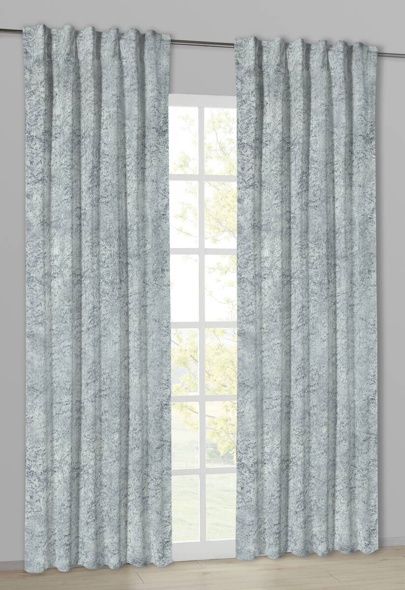 Thermovorhang Frozen silber B/L: ca. 140x245 cm